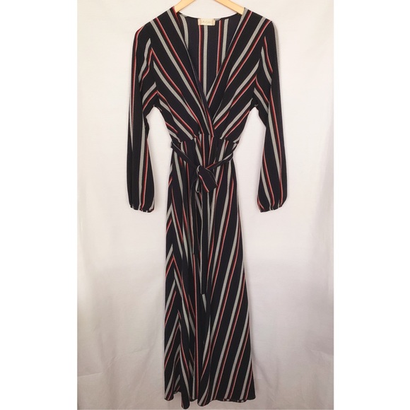 Altar’d State Navy Long Sleeve Maxi Dress - Picture 3 of 8